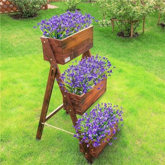 20 Bundles Artificial Flowers for Outdoors Fake Calla Lily Flowers, Purple - Picture 6 of 7